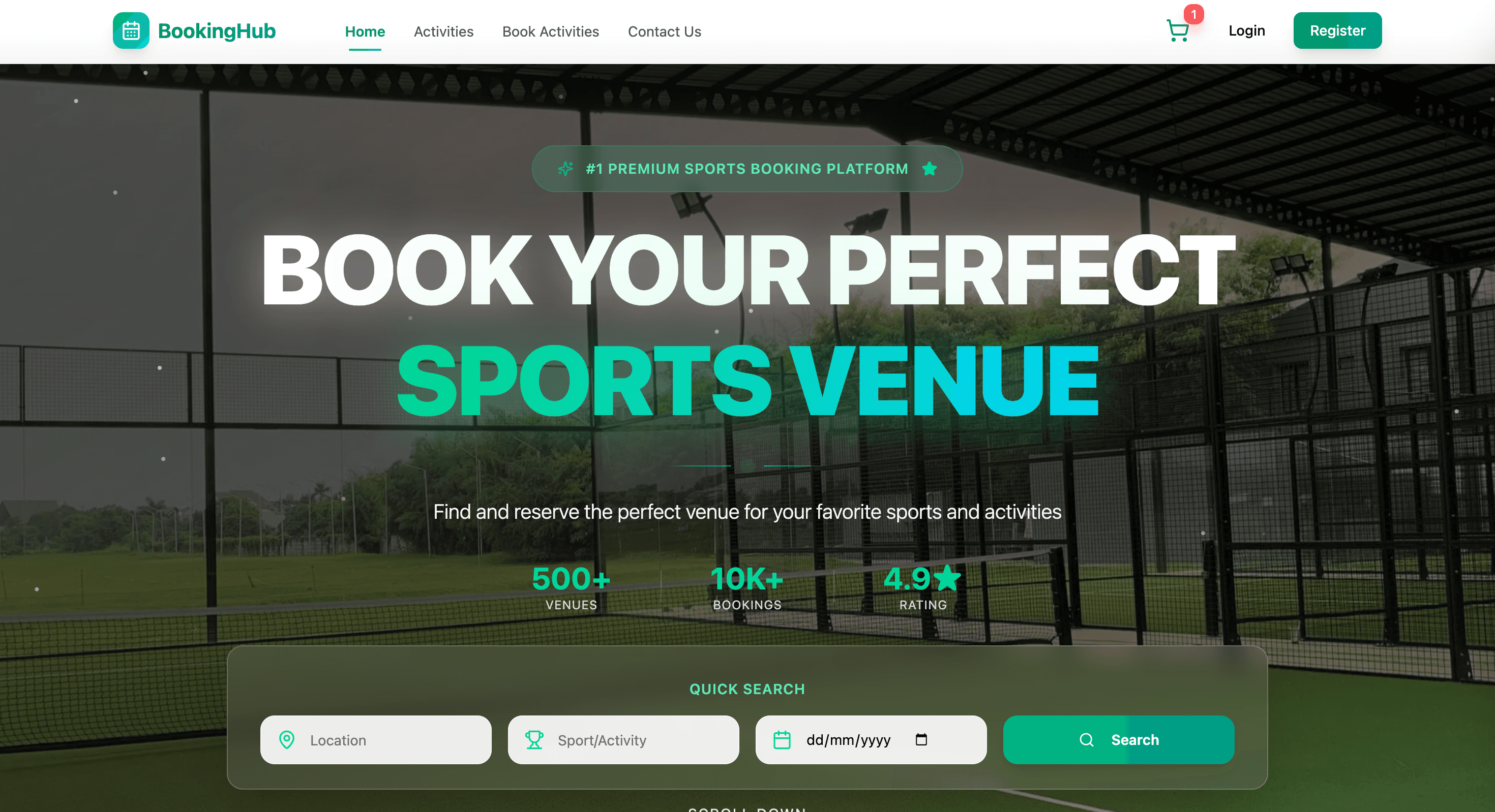 Booking Hub - Dashboard