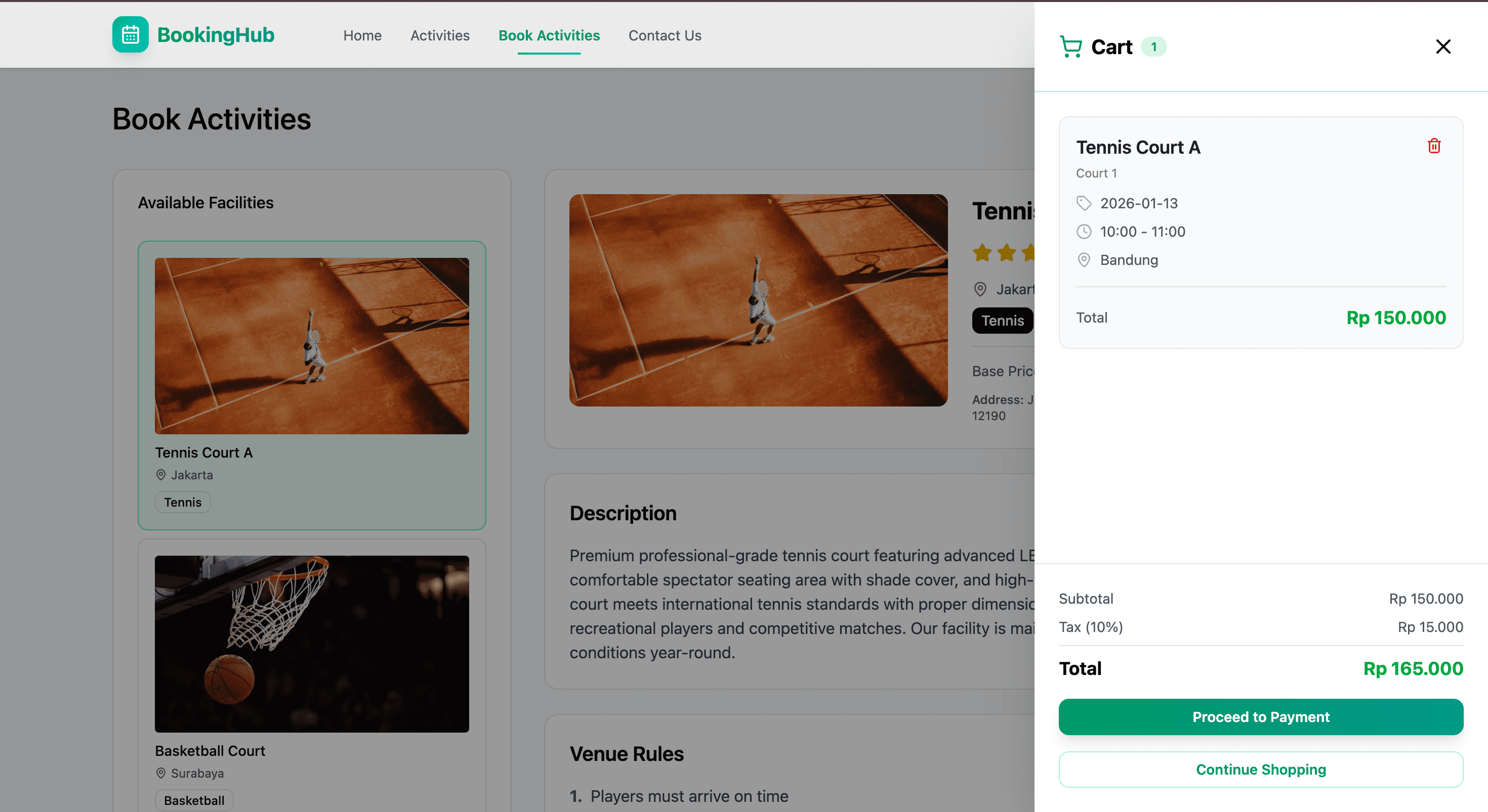 Booking Hub - Additional Features